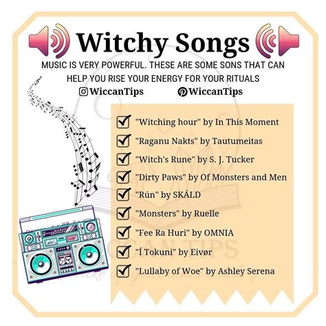 Identifying which witch is which song